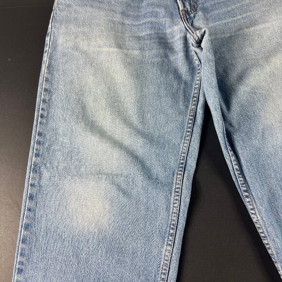 Y2K Levi's Jeans Mens 34x28* 560 Loose Tapered Blue Faded Cotton Denim Tag 34x30 - Picture 4 of 16